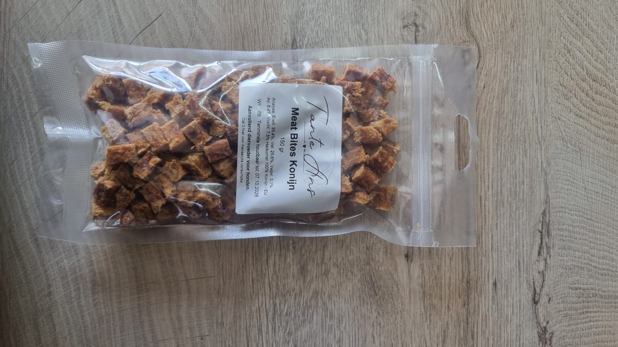 Meat Bites Konijn – Natuurlijke Trainingssnacks Meat Bites Konijn natuurlijke trainingssnack voor honden van 100% konijn